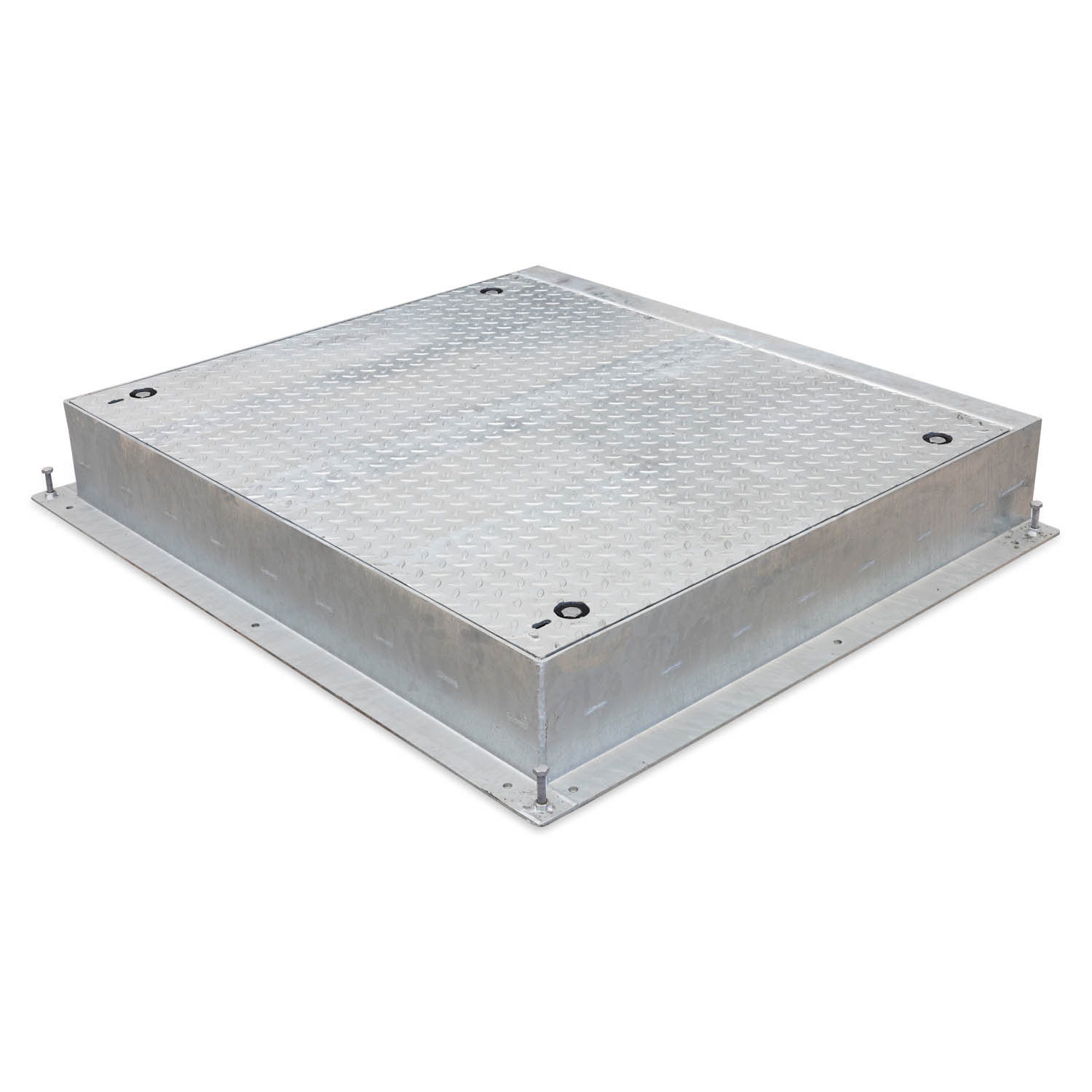 Dæksel 1000x1200 Fast karm - varmgalvaniseret  - 40T Dørk