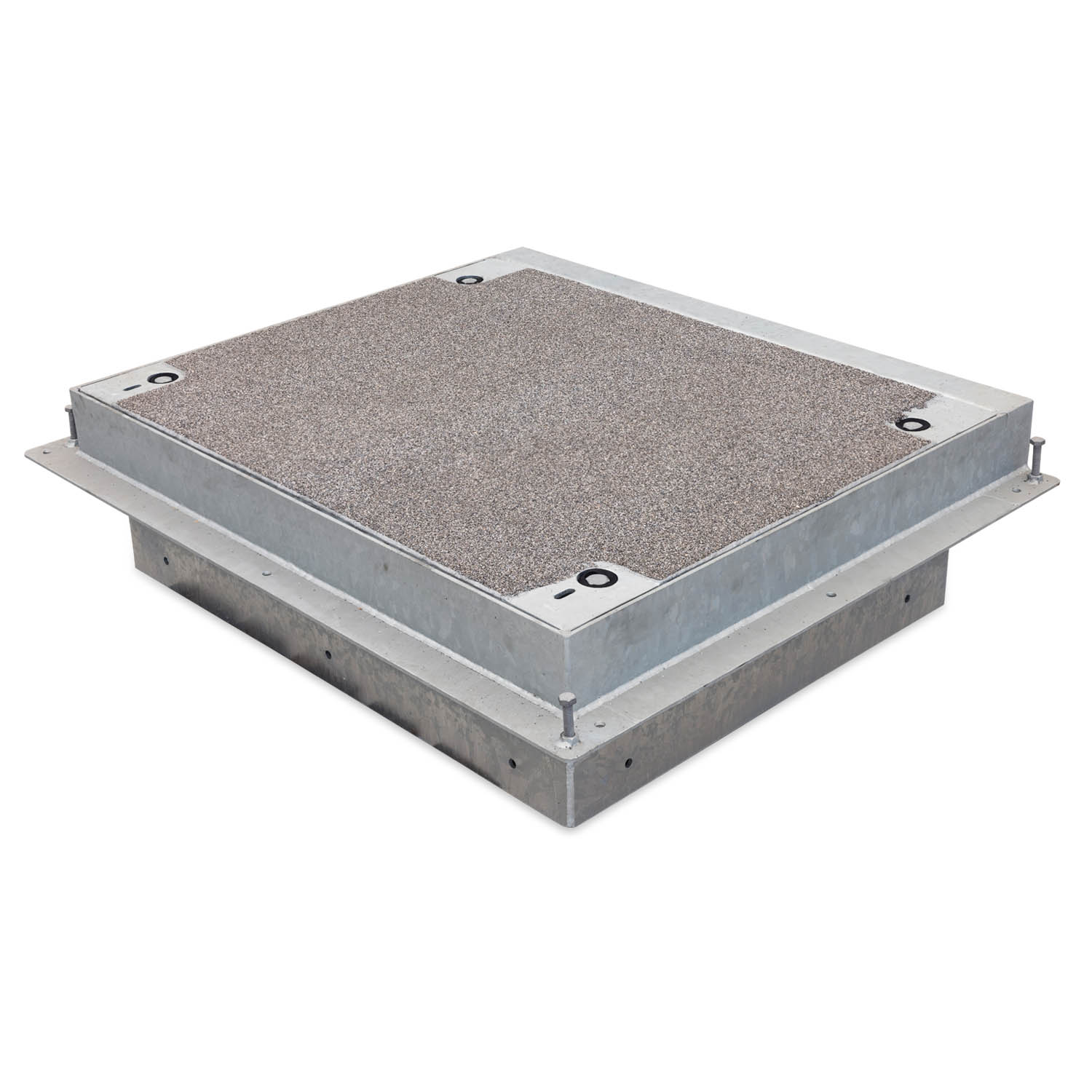 Dæksel 1000x1200 m. skørt - varmgalvaniseret  - 40 T