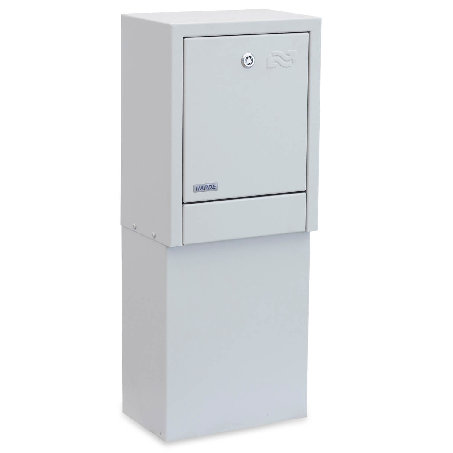 Skab væghængt H400 B310 D210 mm. med skørt - RAL7035
