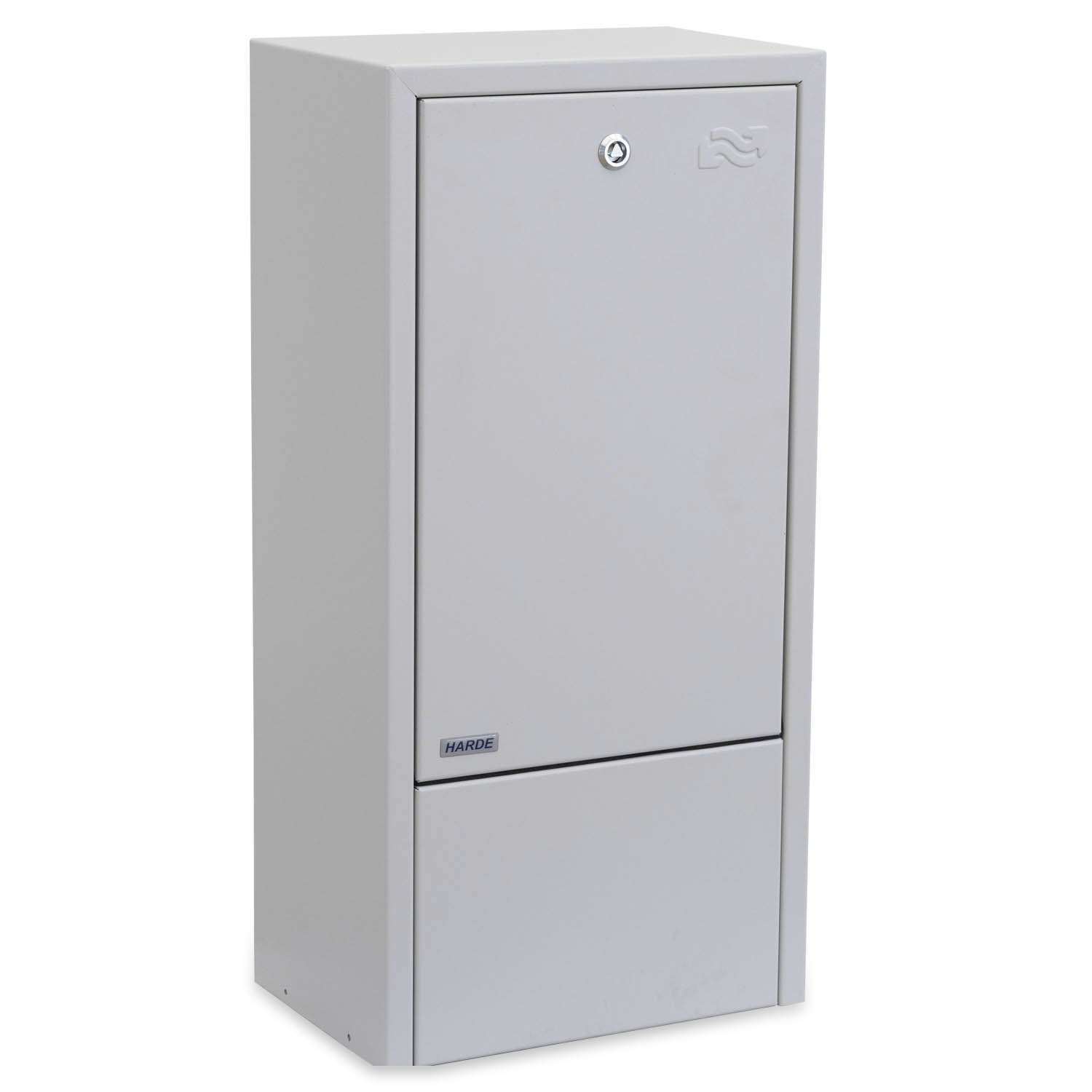 Skab væghængt H775 B380 D250 mm. RAL7035 - målerinstallation - Broen DN20 m/m