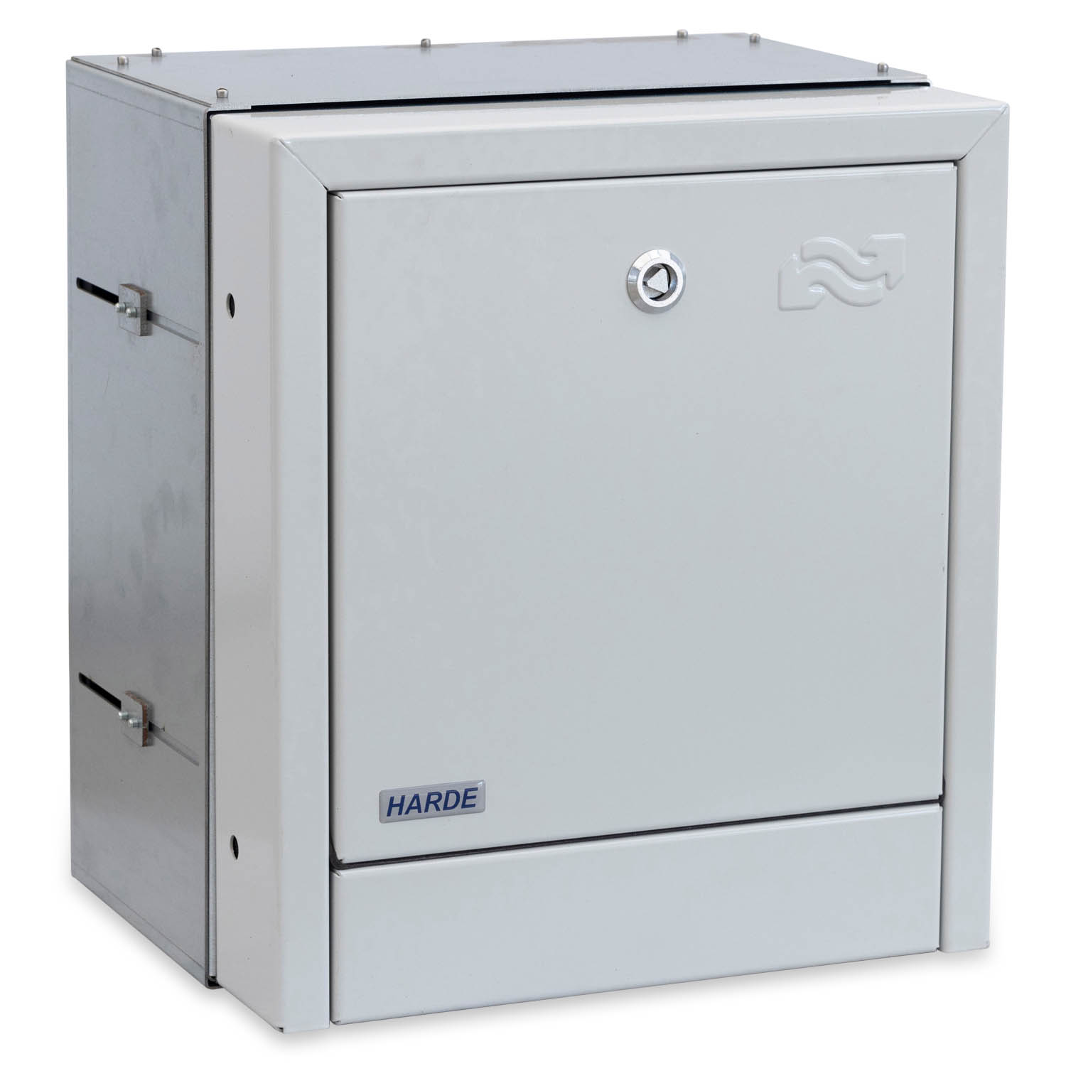 Indmurings skab H590B530D200-350 mm. - RAL 7035