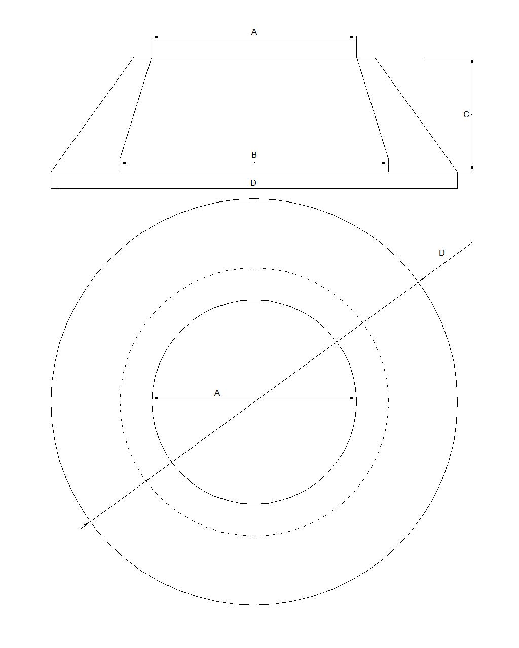 Betonkegle type 2 - 80/105x45