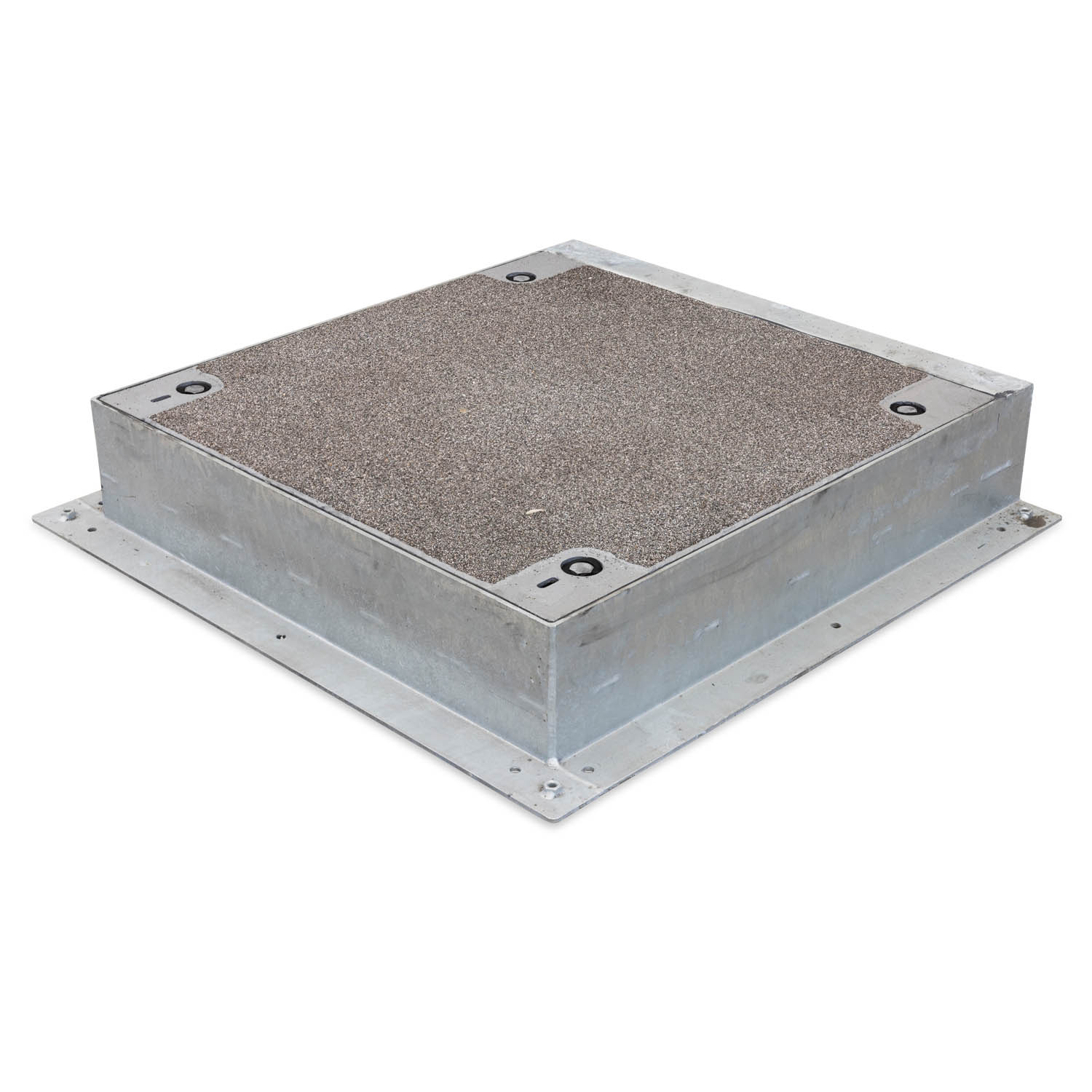 Dæksel 1000x1000 m. Fast - varmgalvaniseret - 40T Bauxit
